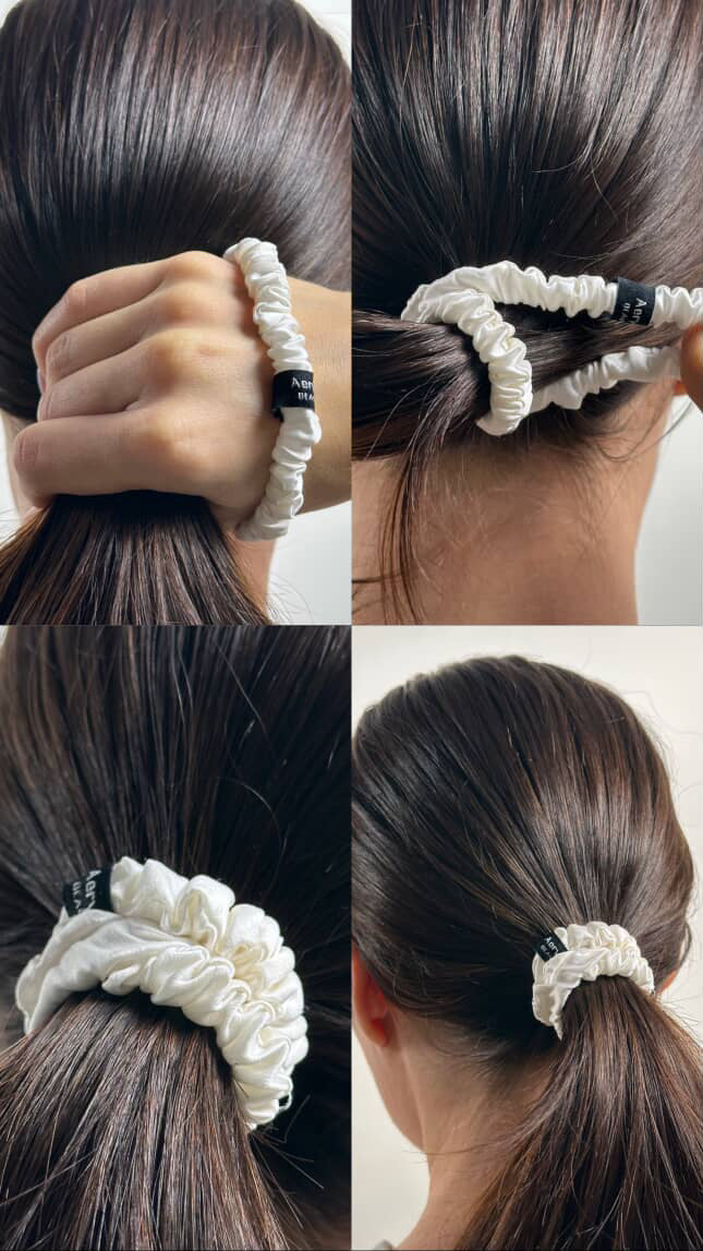 100% Mulberry Silk Scrunchies