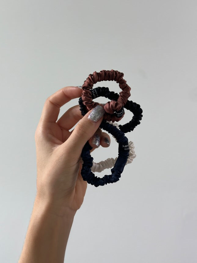 100% Mulberry Silk Scrunchies