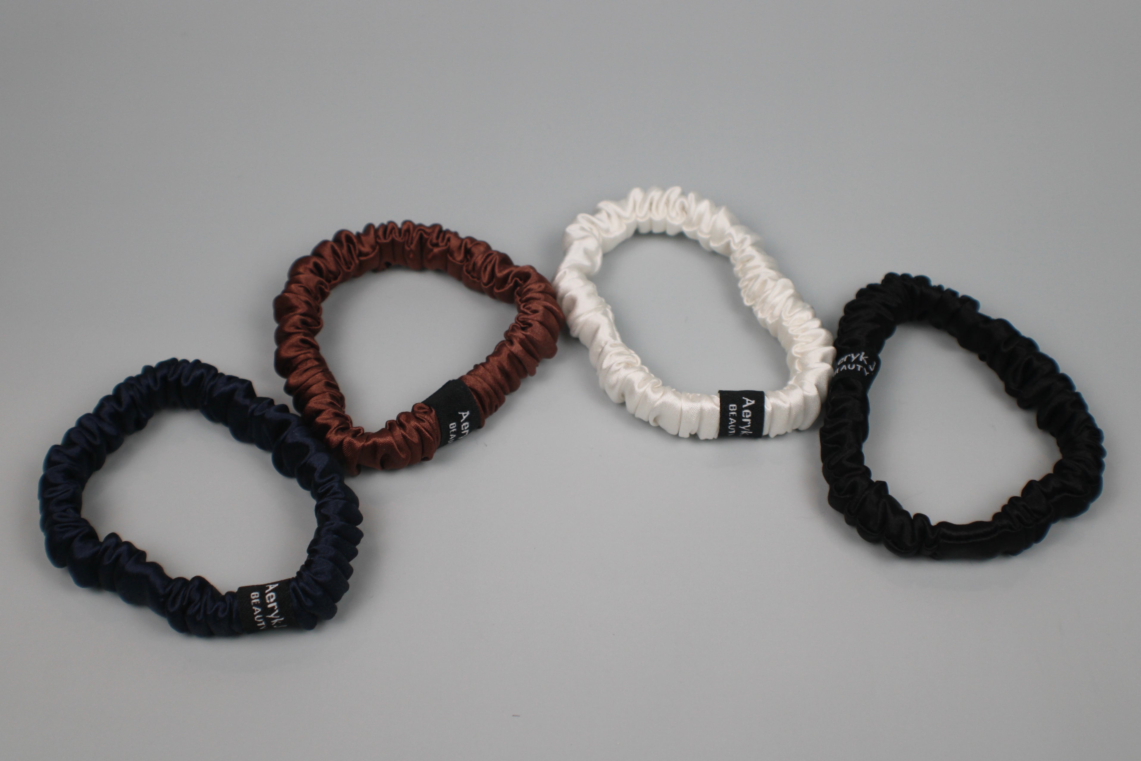 100% Mulberry Silk Scrunchies