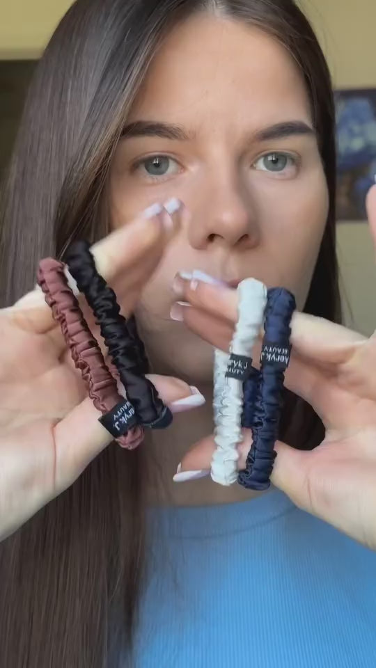 100% Mulberry Silk Scrunchies